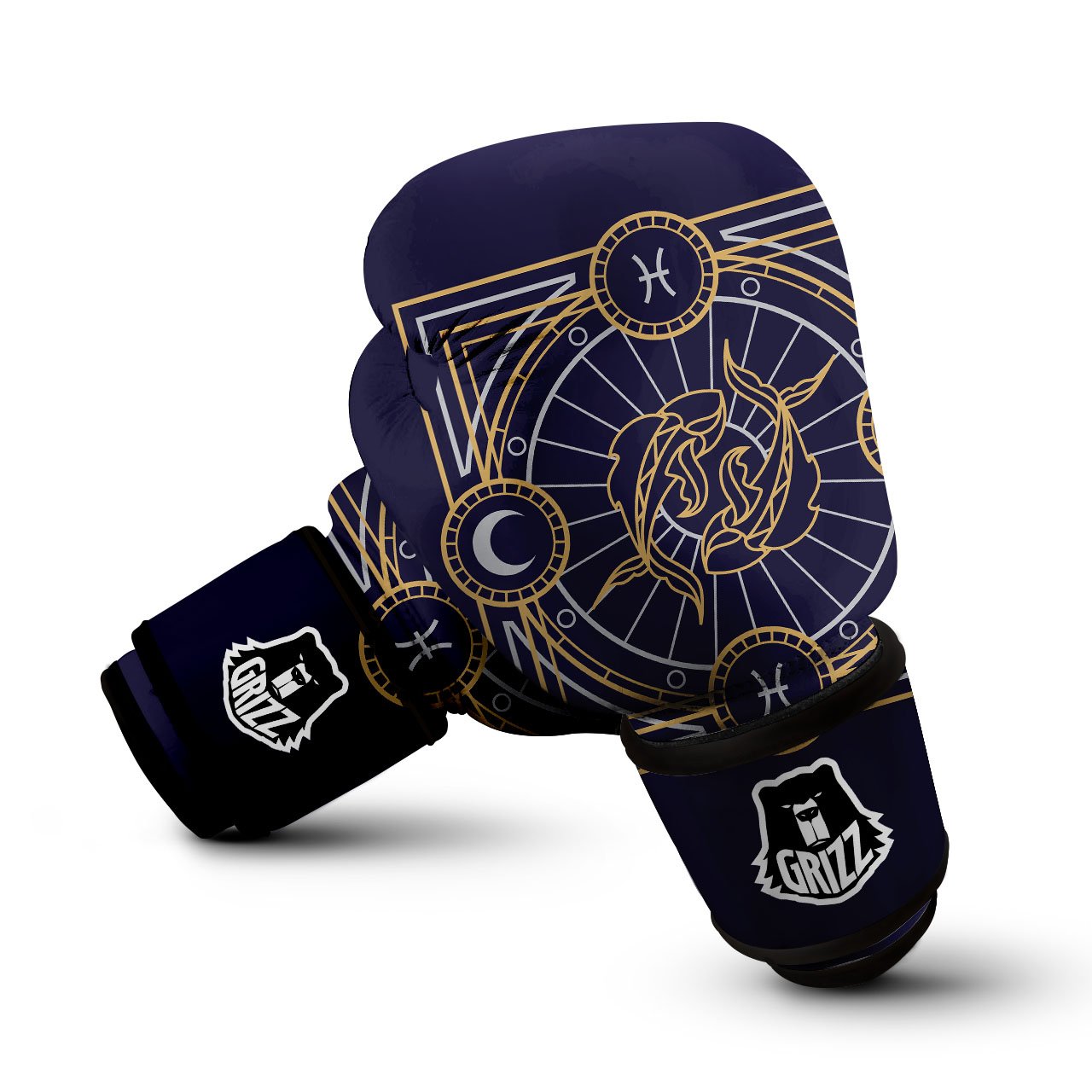 Signs Astrological And Pisces Print Boxing Gloves-grizzshop