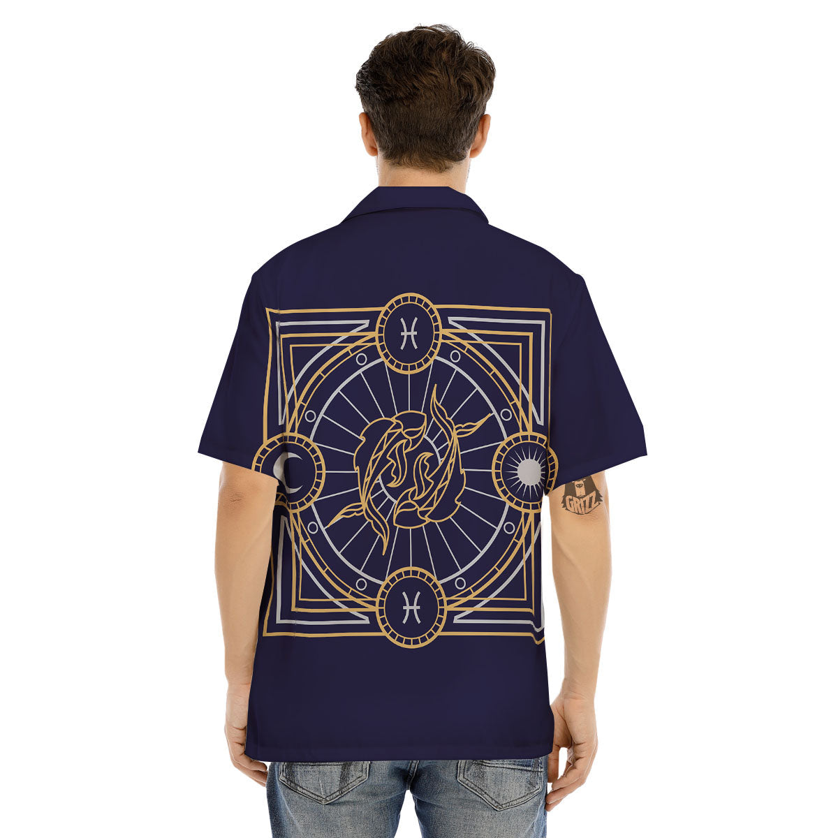Signs Astrological And Pisces Print Men's Hawaiian Shirt-grizzshop