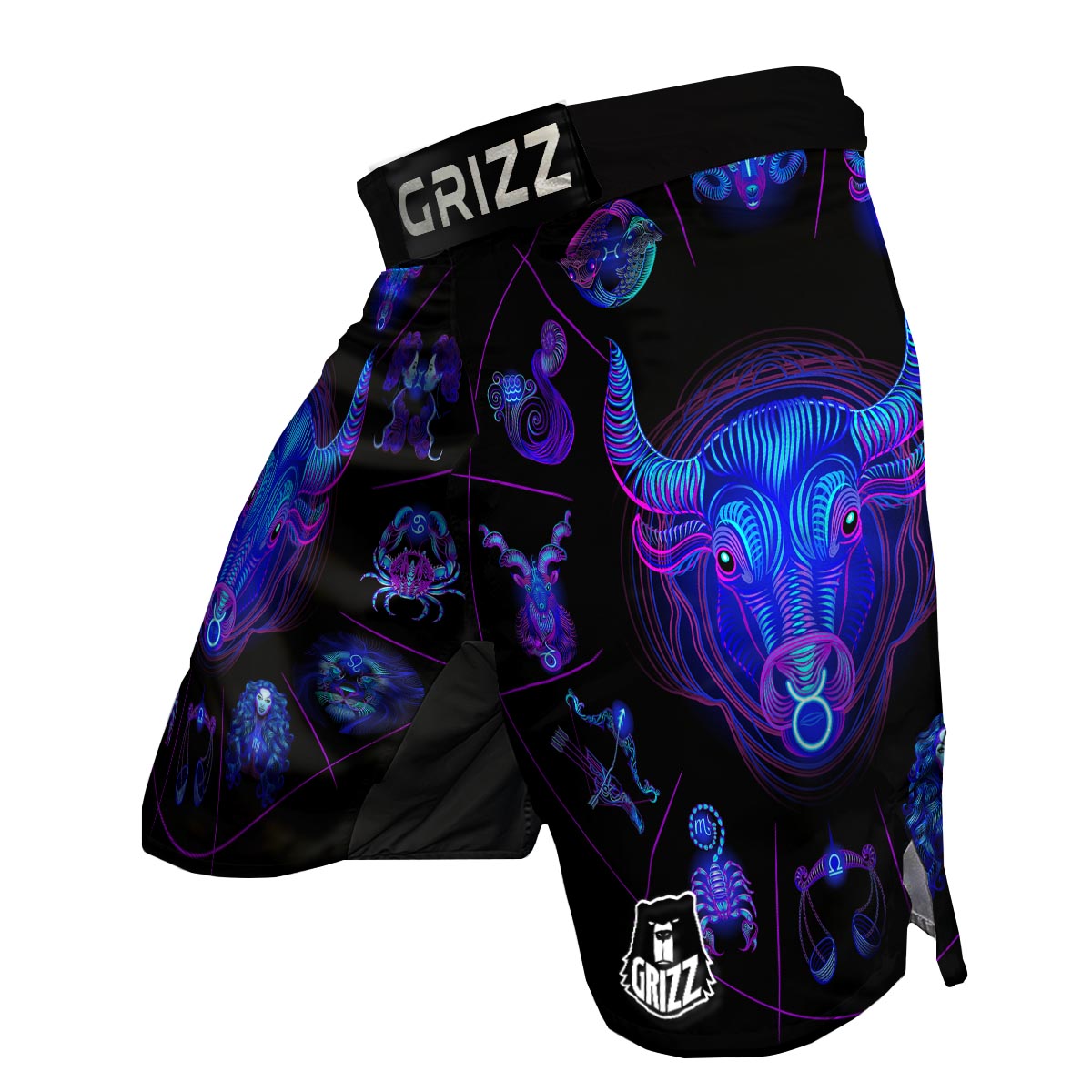 Signs Astrological And Taurus Print MMA Shorts-grizzshop