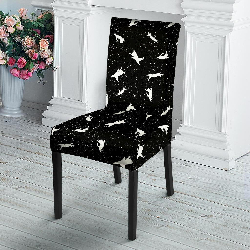 Silhouette Cat Print Chair Cover-grizzshop