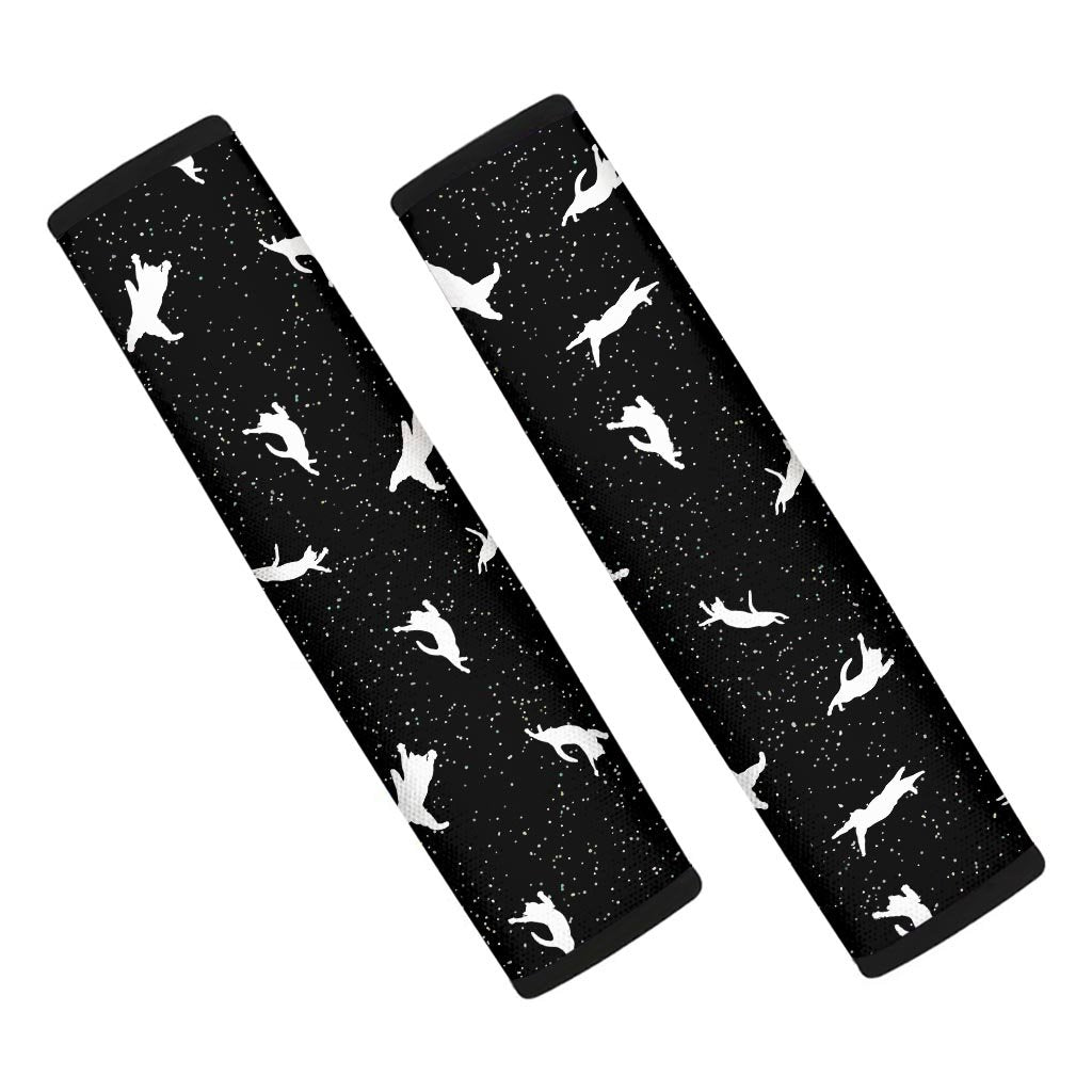 Silhouette Cat Print Seat Belt Cover-grizzshop