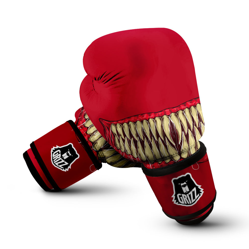 Sinister Smile Print Boxing Gloves-grizzshop