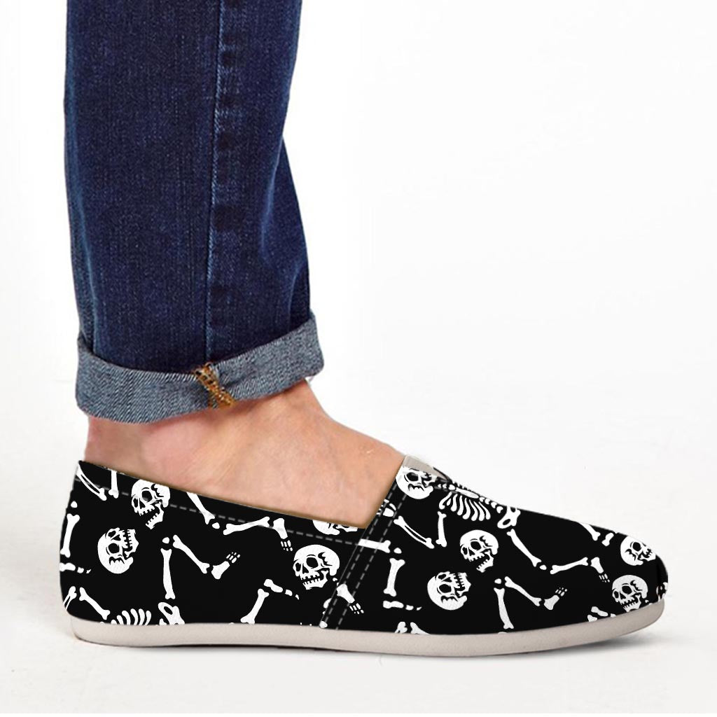 Skeleton Dancing Halloween Canvas Shoes-grizzshop