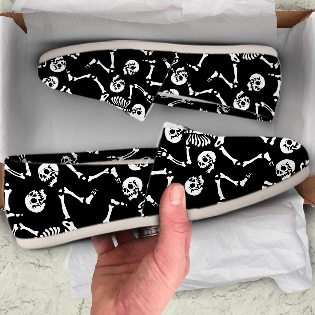 Skeleton Dancing Halloween Canvas Shoes-grizzshop