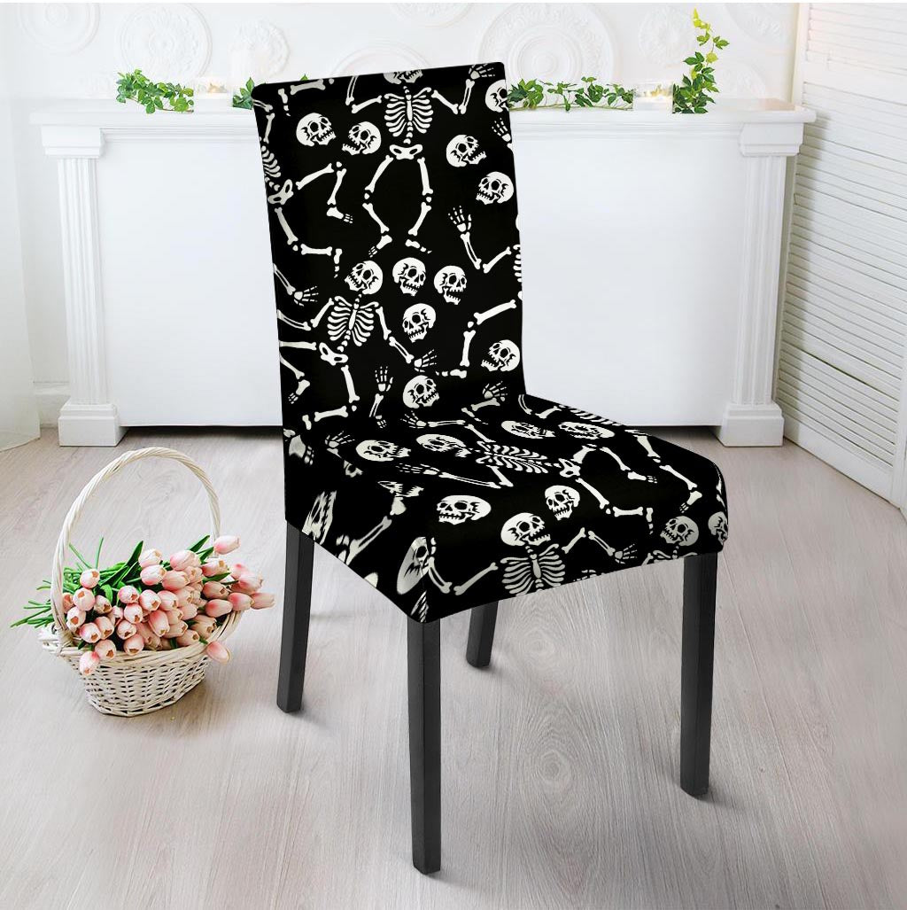Skeleton Dancing Halloween Chair Cover-grizzshop