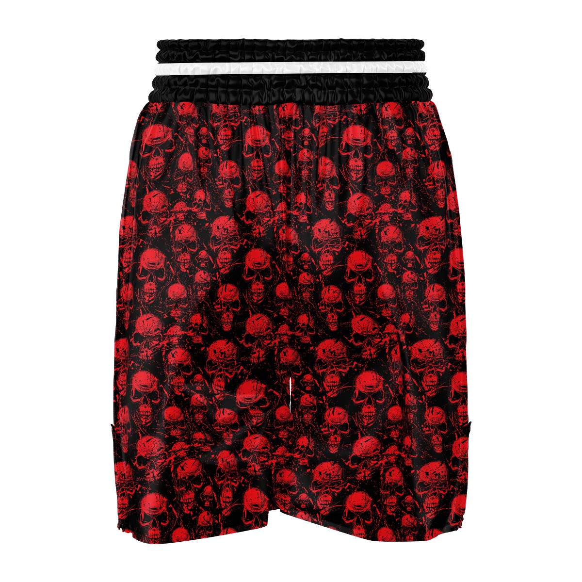 Skeleton Scary Print Pattern Boxing Shorts-grizzshop