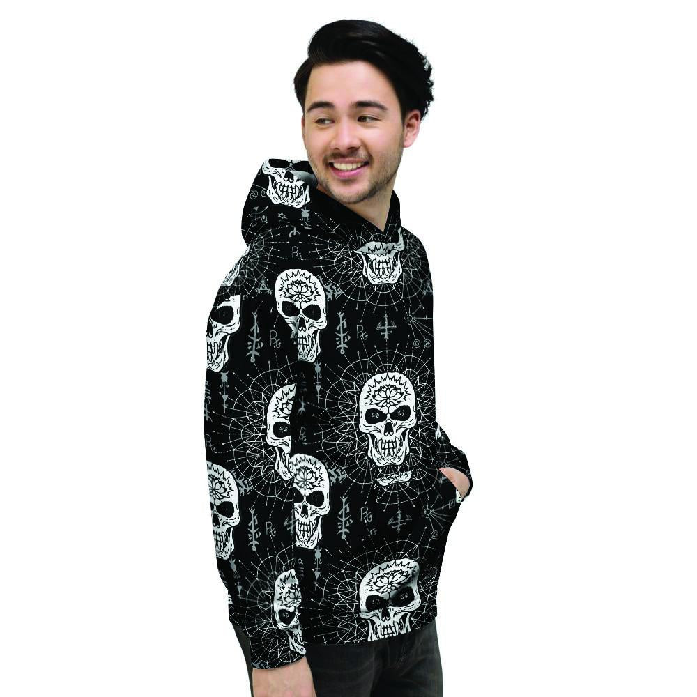 Skull Gothic Witch Men's Hoodie-grizzshop