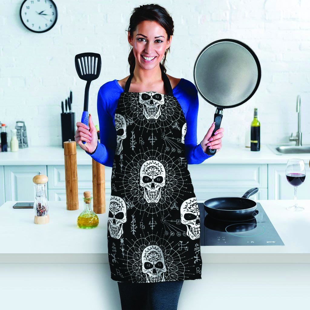 Skull Gothic Witch Women's Apron-grizzshop