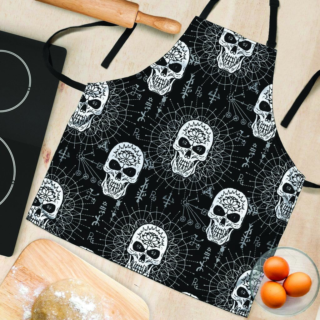 Skull Gothic Witch Women's Apron-grizzshop