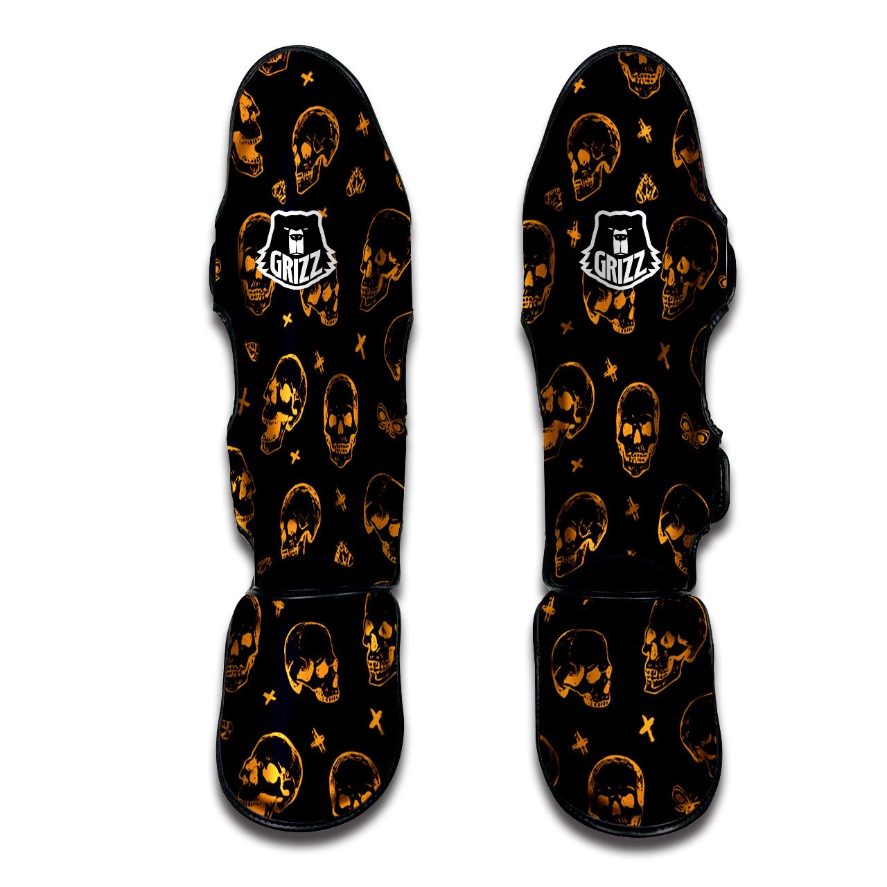 Frankenstein Face Halloween Print Pattern Muay Thai Boxing Shorts main image 1