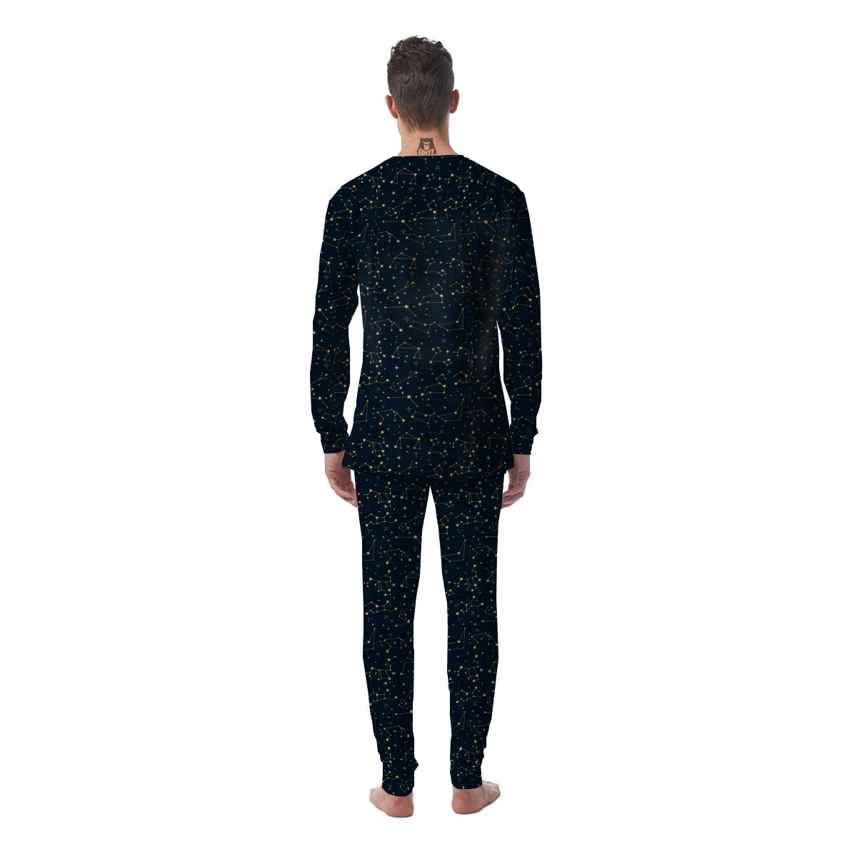 Sky Map Constellation Print Pattern Men's Pajamas-grizzshop