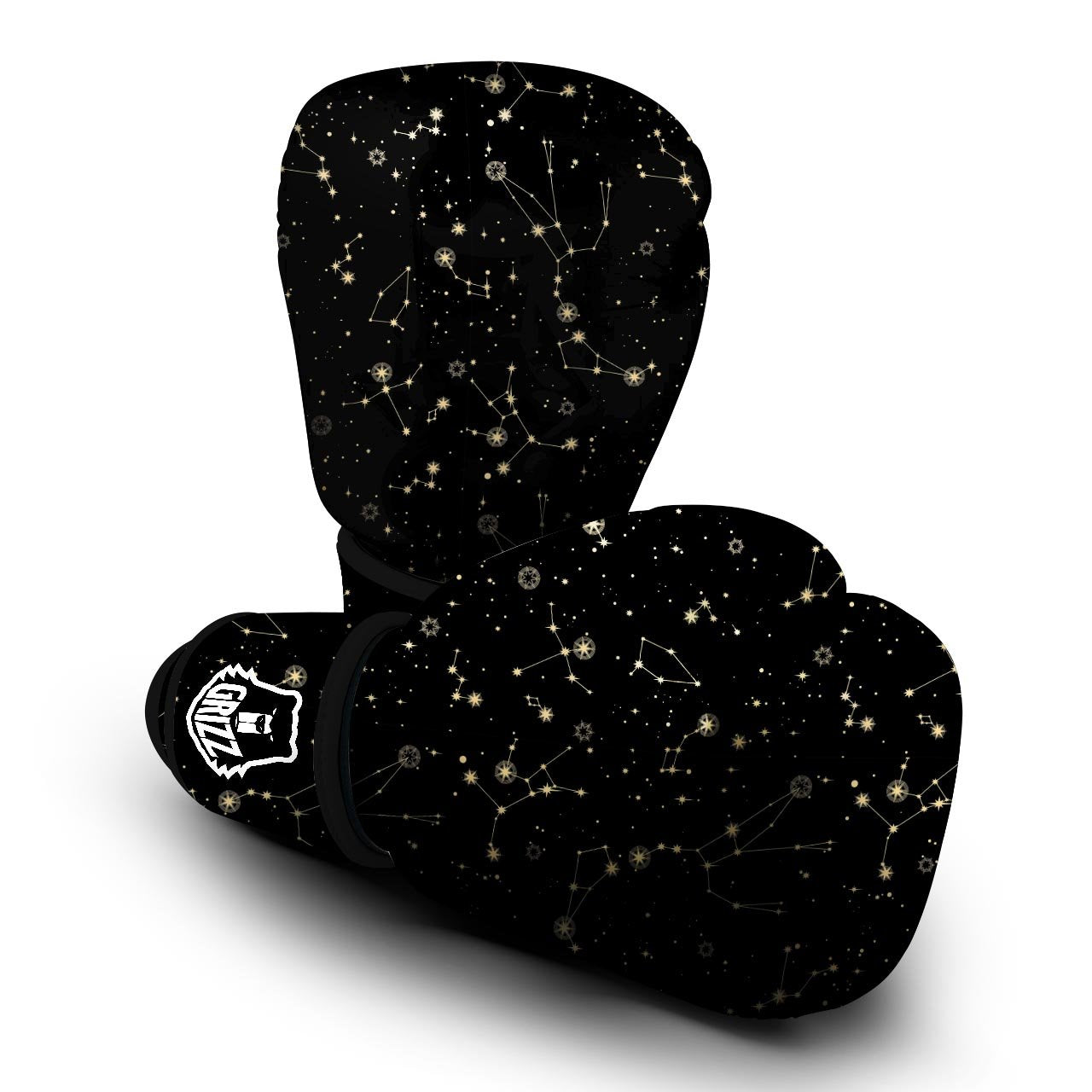 Sky Star Print Pattern Boxing Gloves-grizzshop