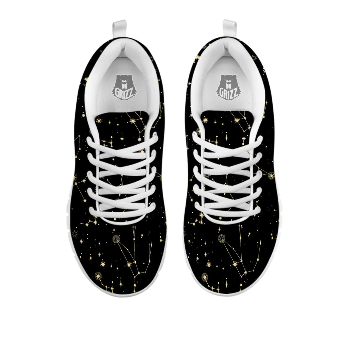 Sky Star Print Pattern White Sneaker-grizzshop