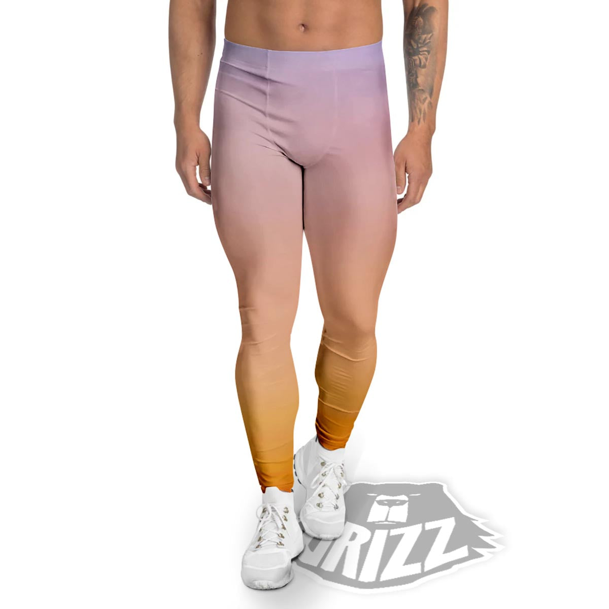 Sky Sunrise Print Men's Leggings-grizzshop