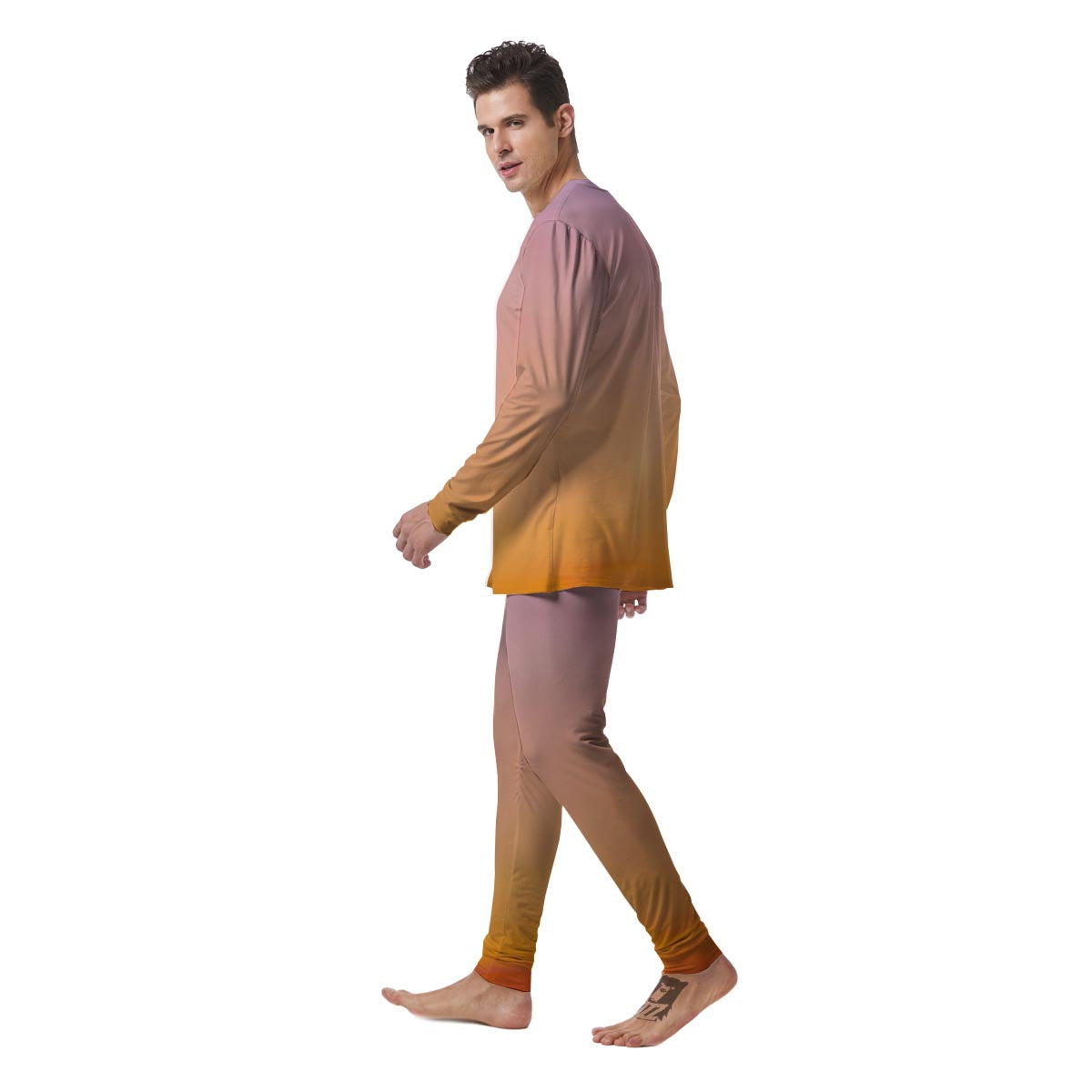 Sky Sunrise Print Men's Pajamas-grizzshop
