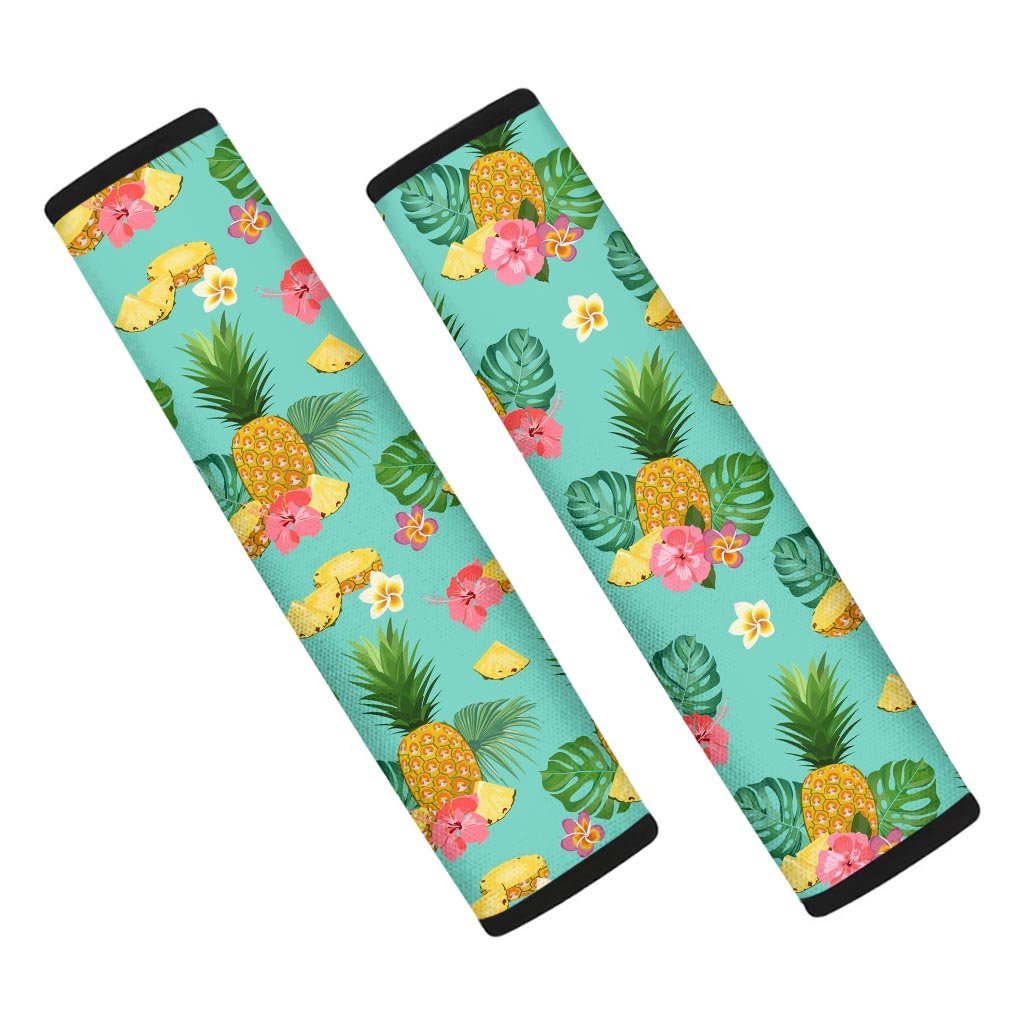Slice Tropical Pineapple Print Seat Belt Cover-grizzshop