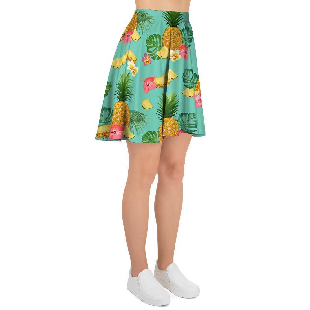 Slice Tropical Pineapple Print Women's Skirt-grizzshop