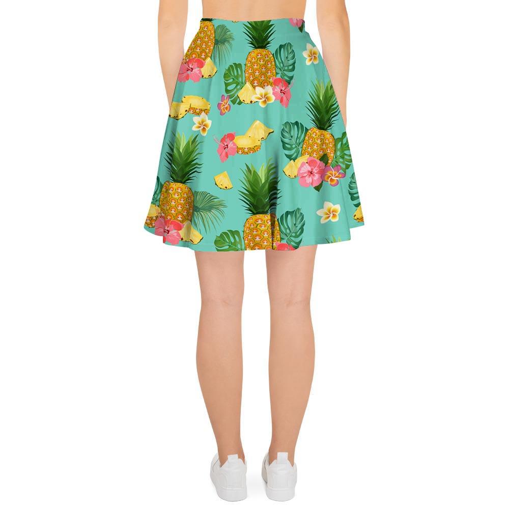 Slice Tropical Pineapple Print Women's Skirt-grizzshop