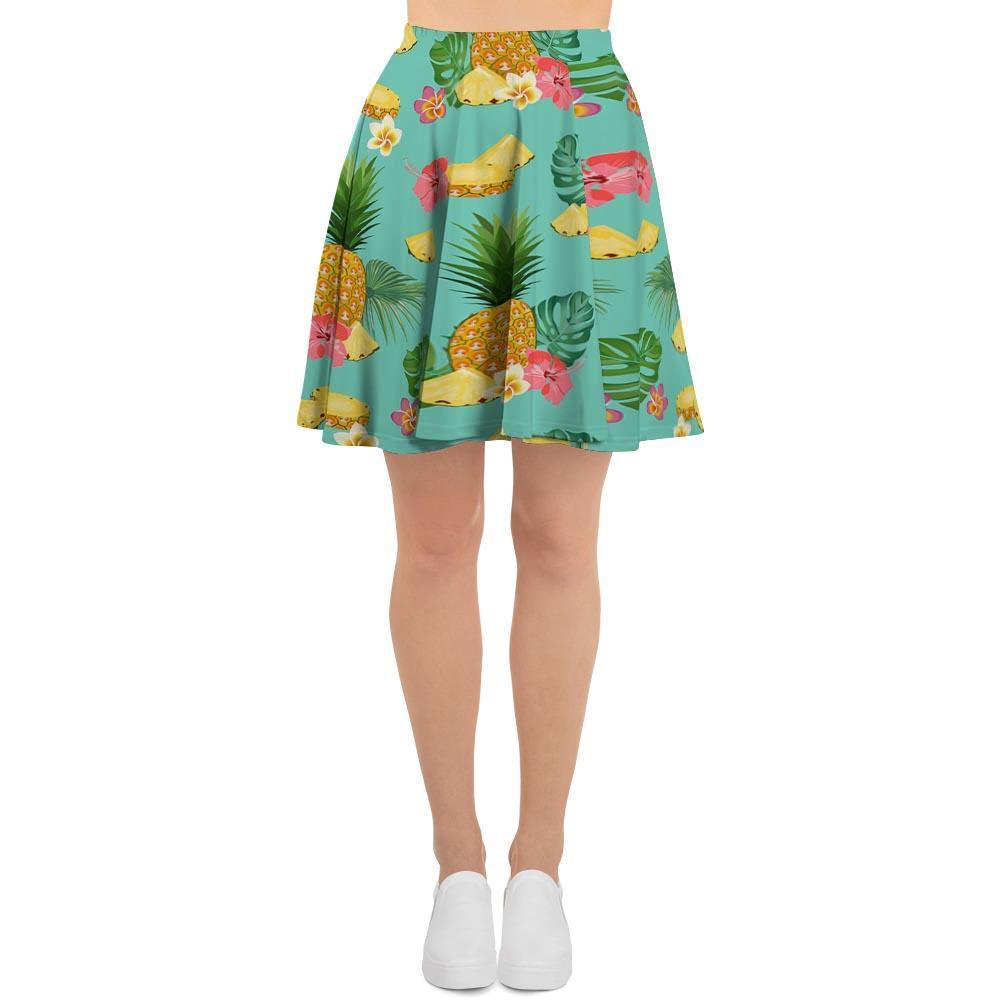 Slice Tropical Pineapple Print Women's Skirt-grizzshop