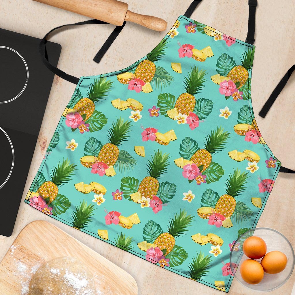 Slice Tropical Pineapple Print Women's Apron-grizzshop