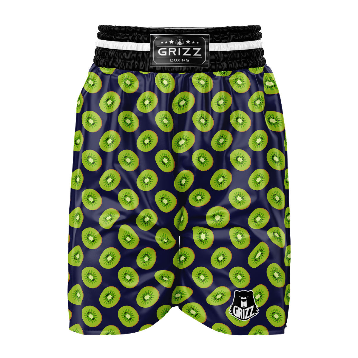 Slices Kiwi Print Pattern Boxing Shorts-grizzshop