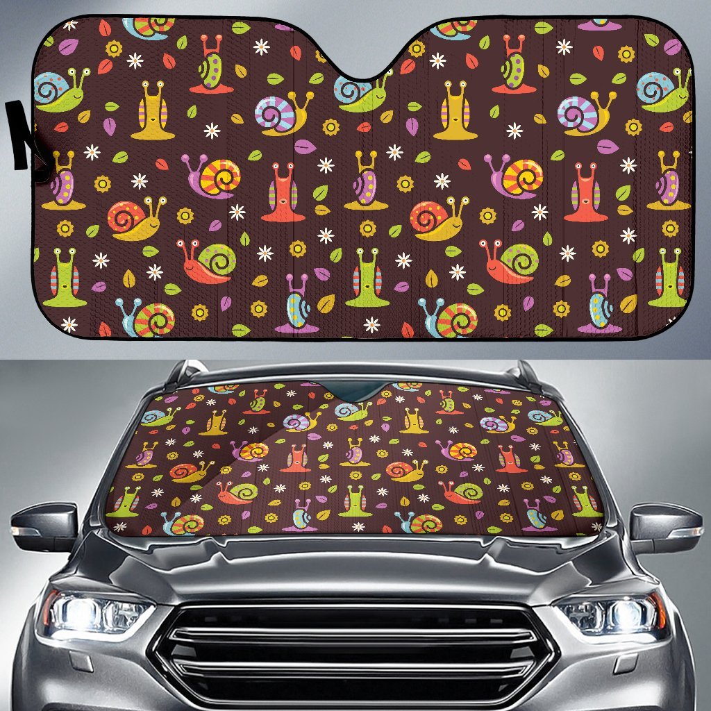 Snail Pattern Print Car Sun Shade-grizzshop