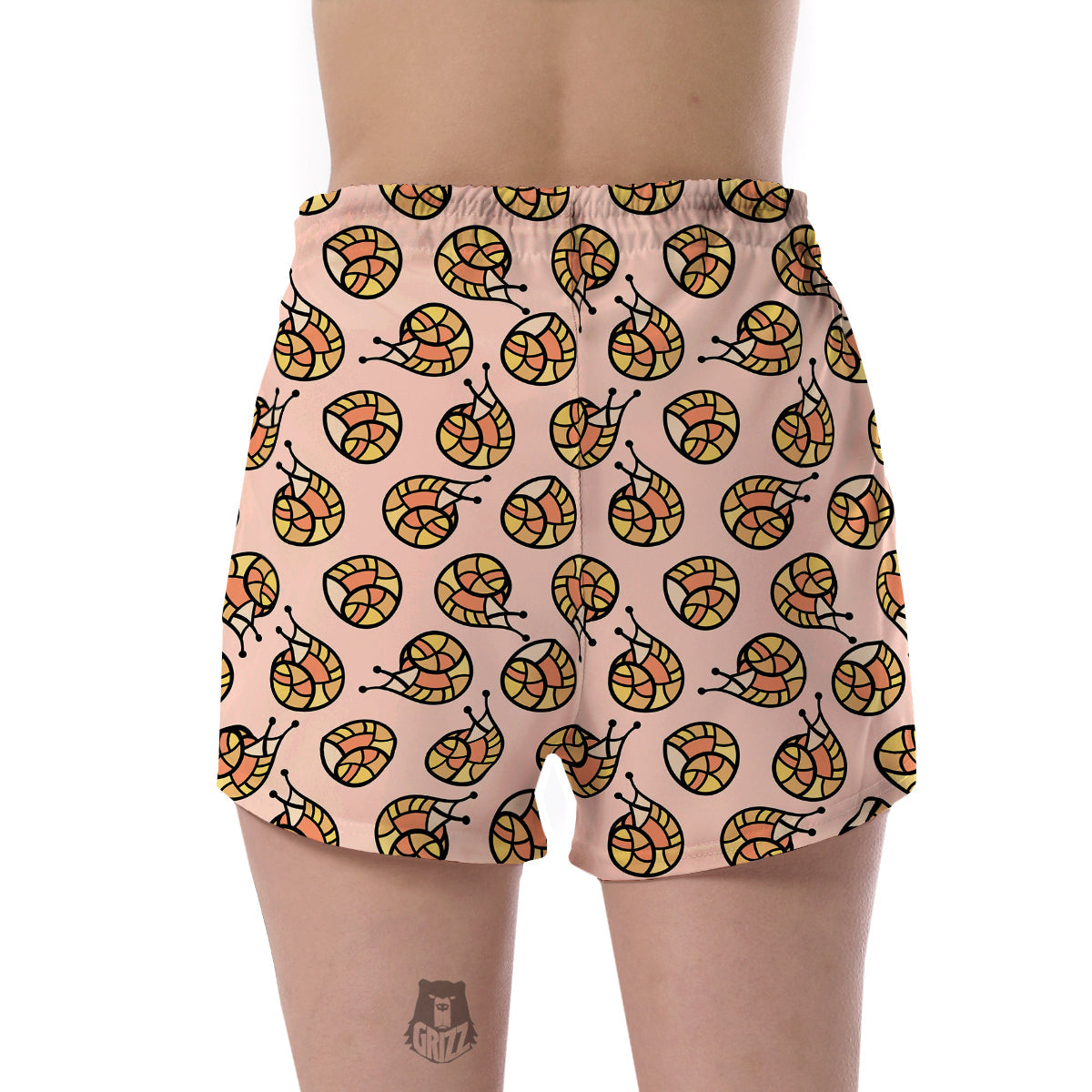 Snail Print Pattern Women's Shorts-grizzshop