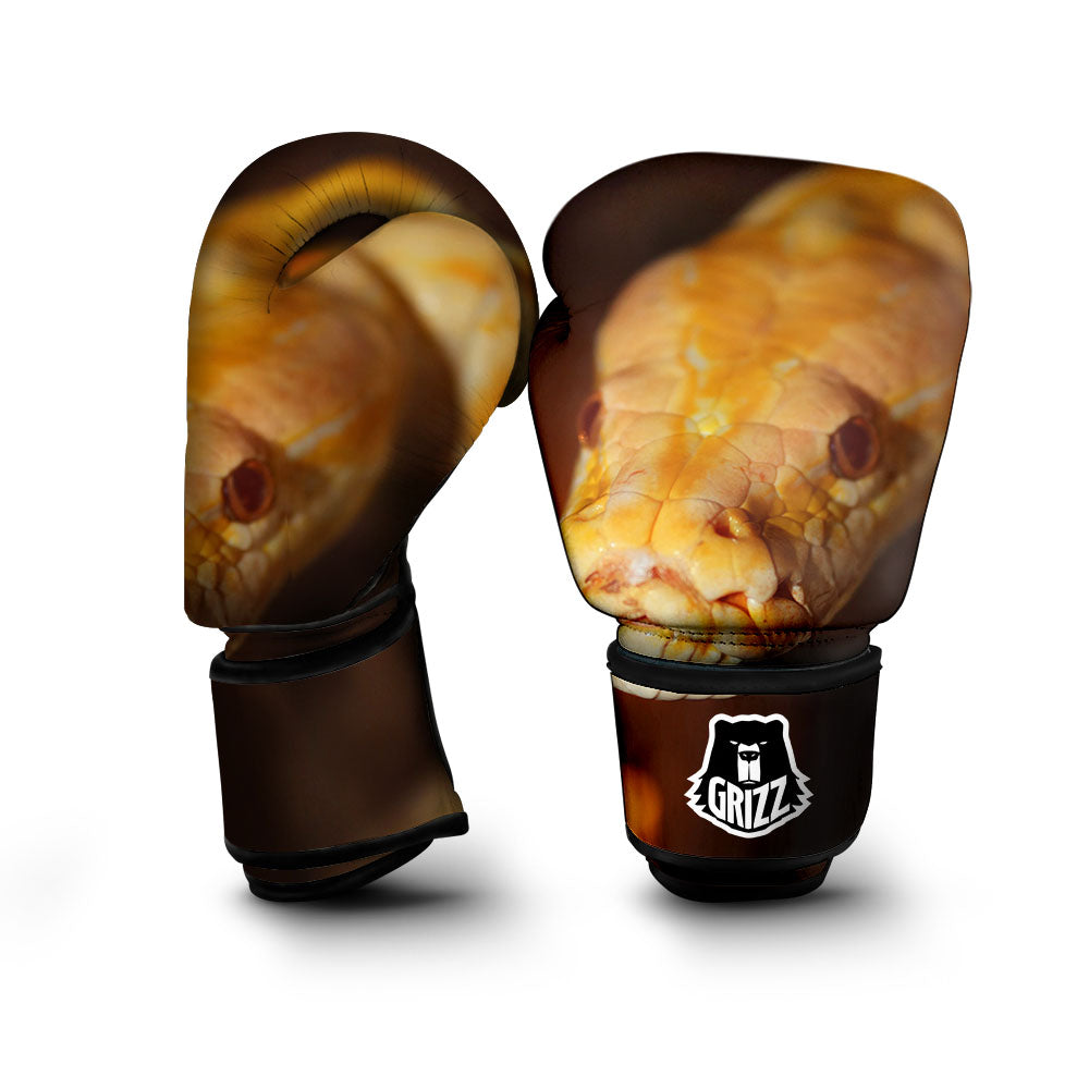 Snake Albino Print Boxing Gloves-grizzshop