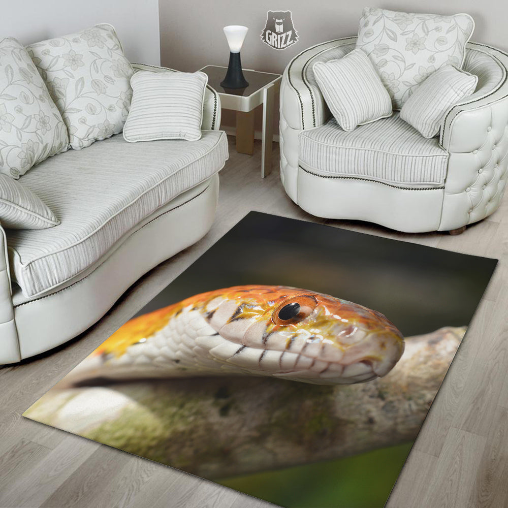 Snake Corn Print Floor Mat-grizzshop