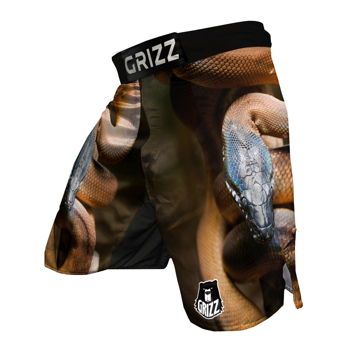 Snake Leiopython Print MMA Shorts-grizzshop