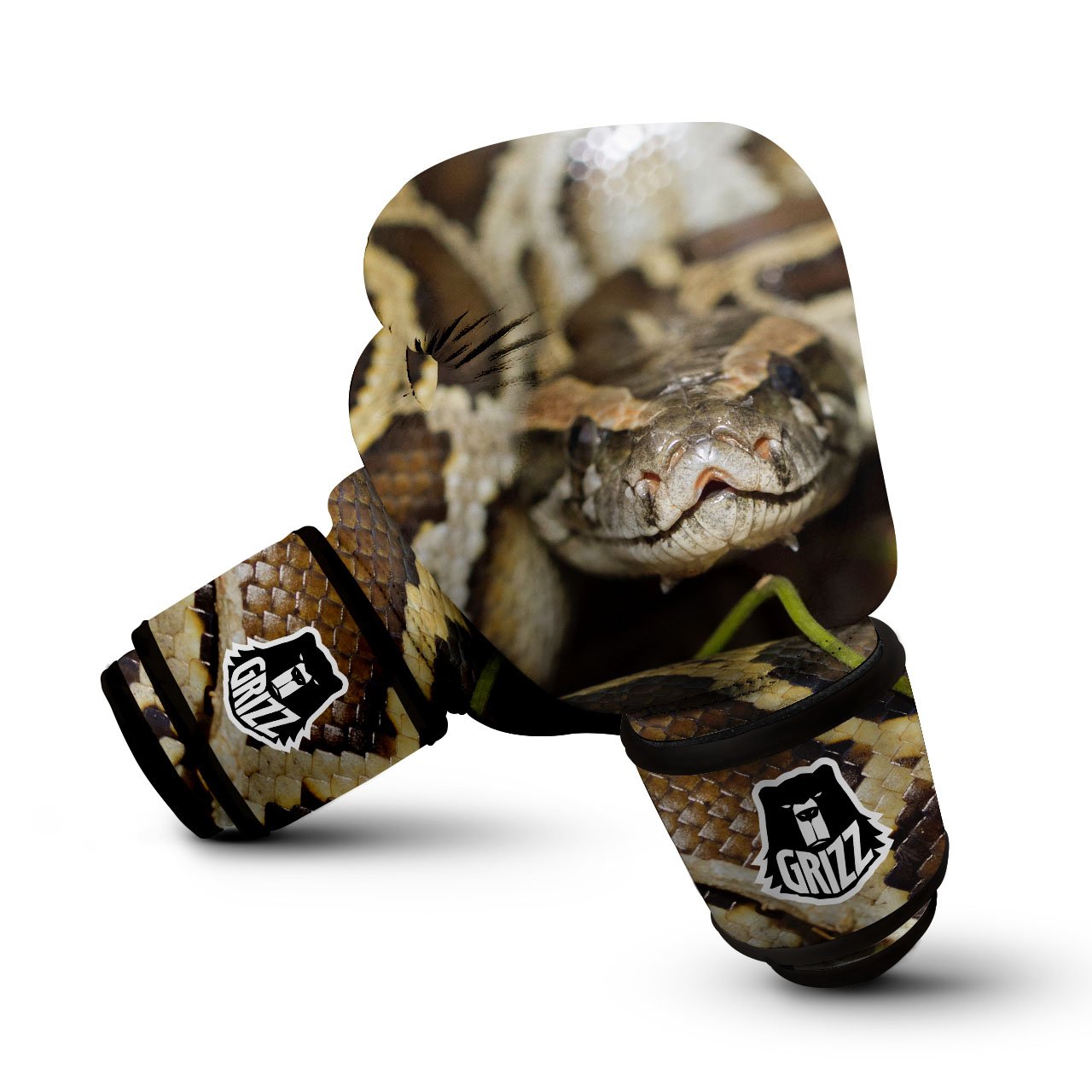 Snake Python Print Boxing Gloves-grizzshop