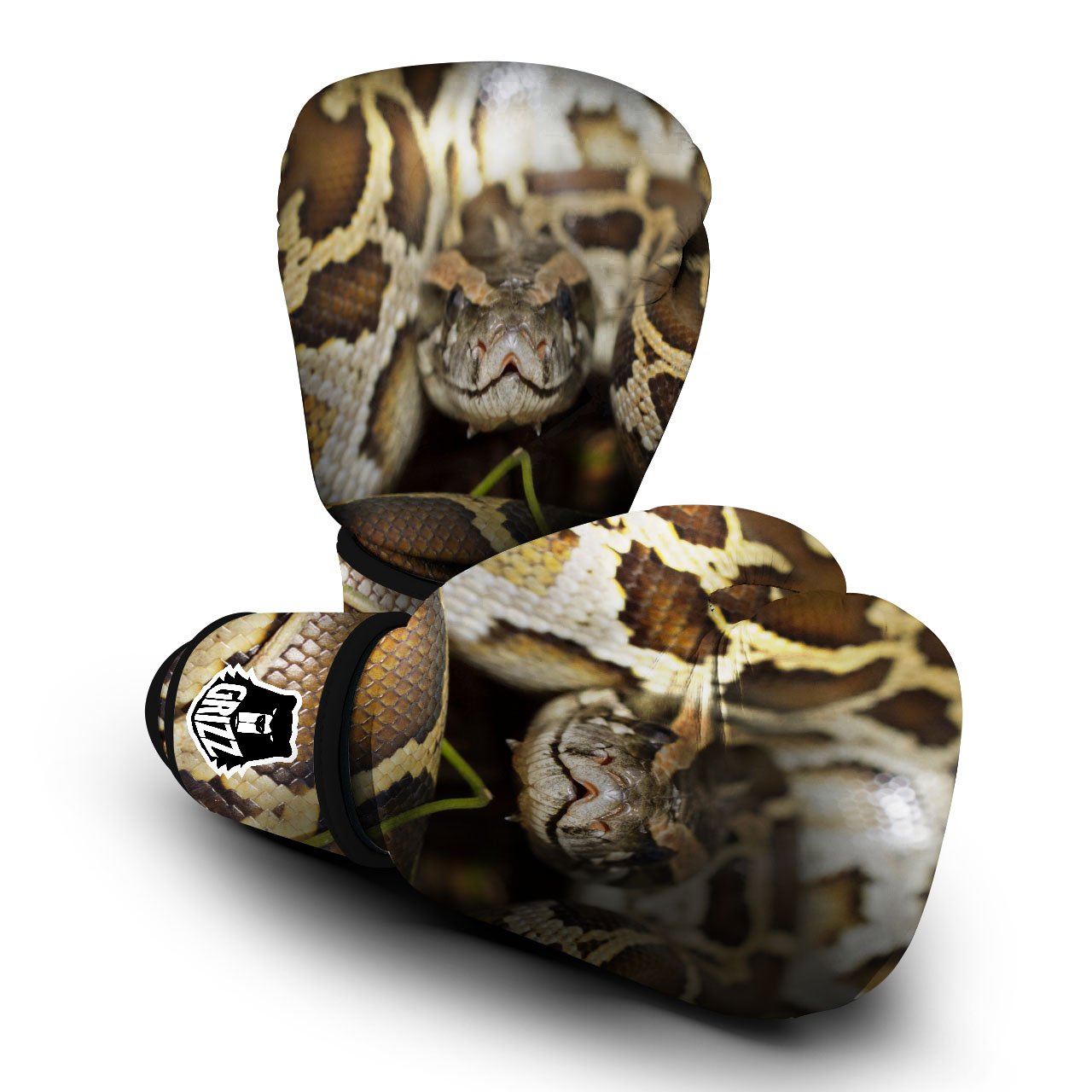 Snake Python Print Boxing Gloves-grizzshop