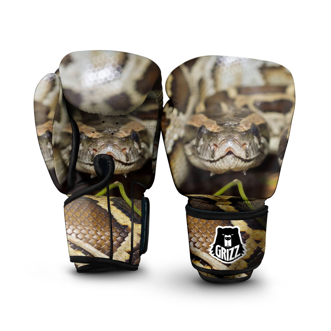 Snake Python Print Boxing Gloves-grizzshop