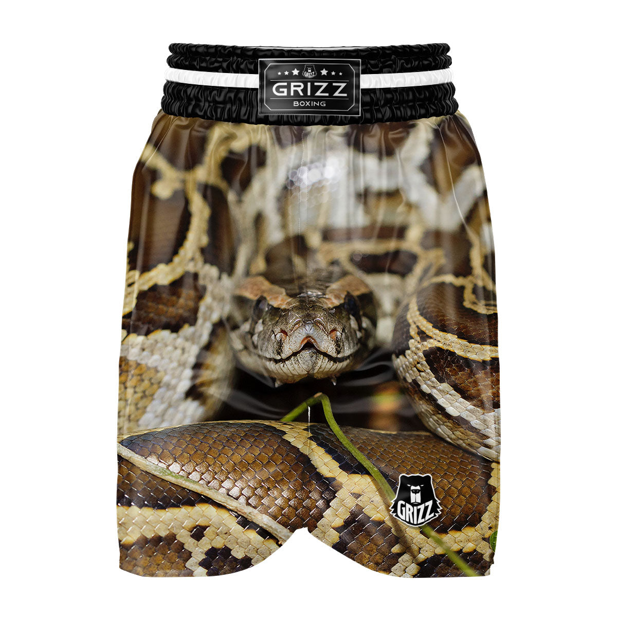 Snake Python Print Boxing Shorts-grizzshop