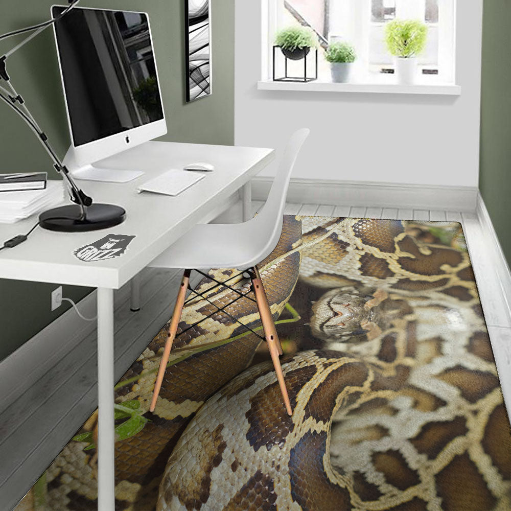 Snake Python Print Floor Mat-grizzshop
