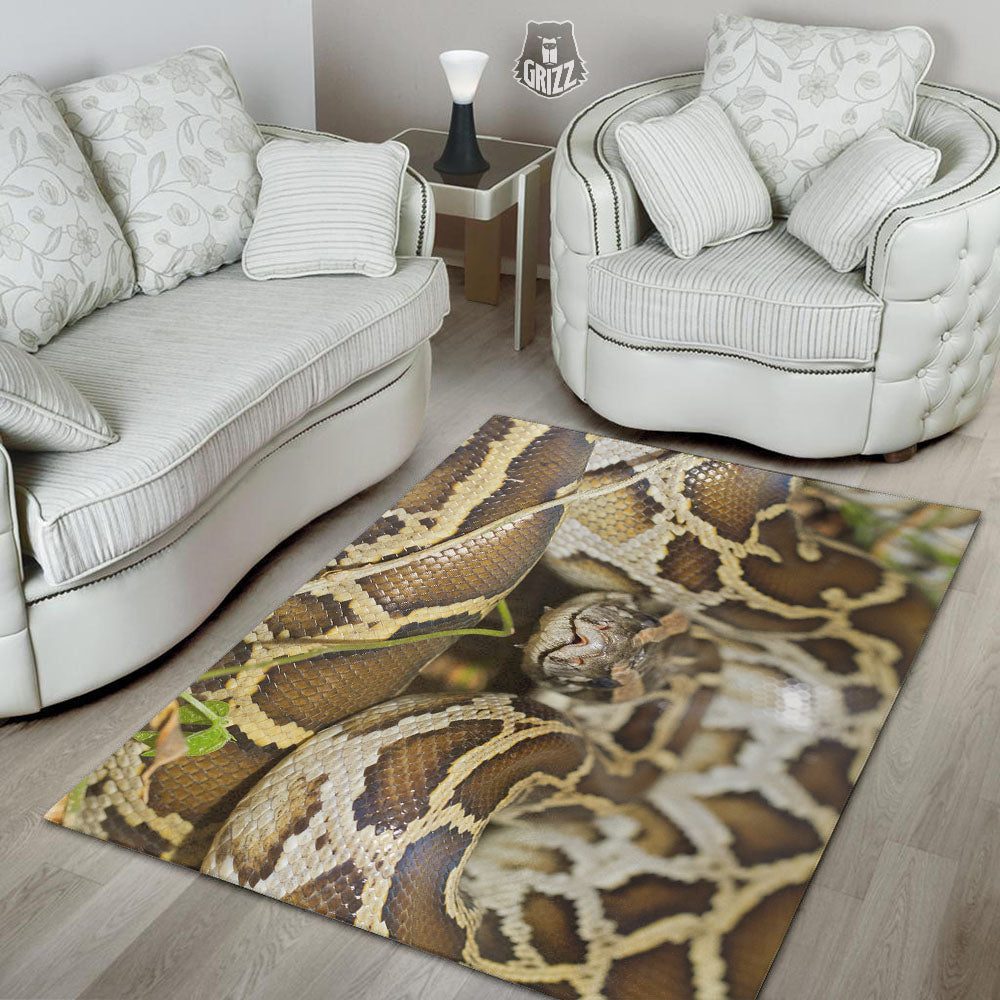 Snake Python Print Floor Mat-grizzshop