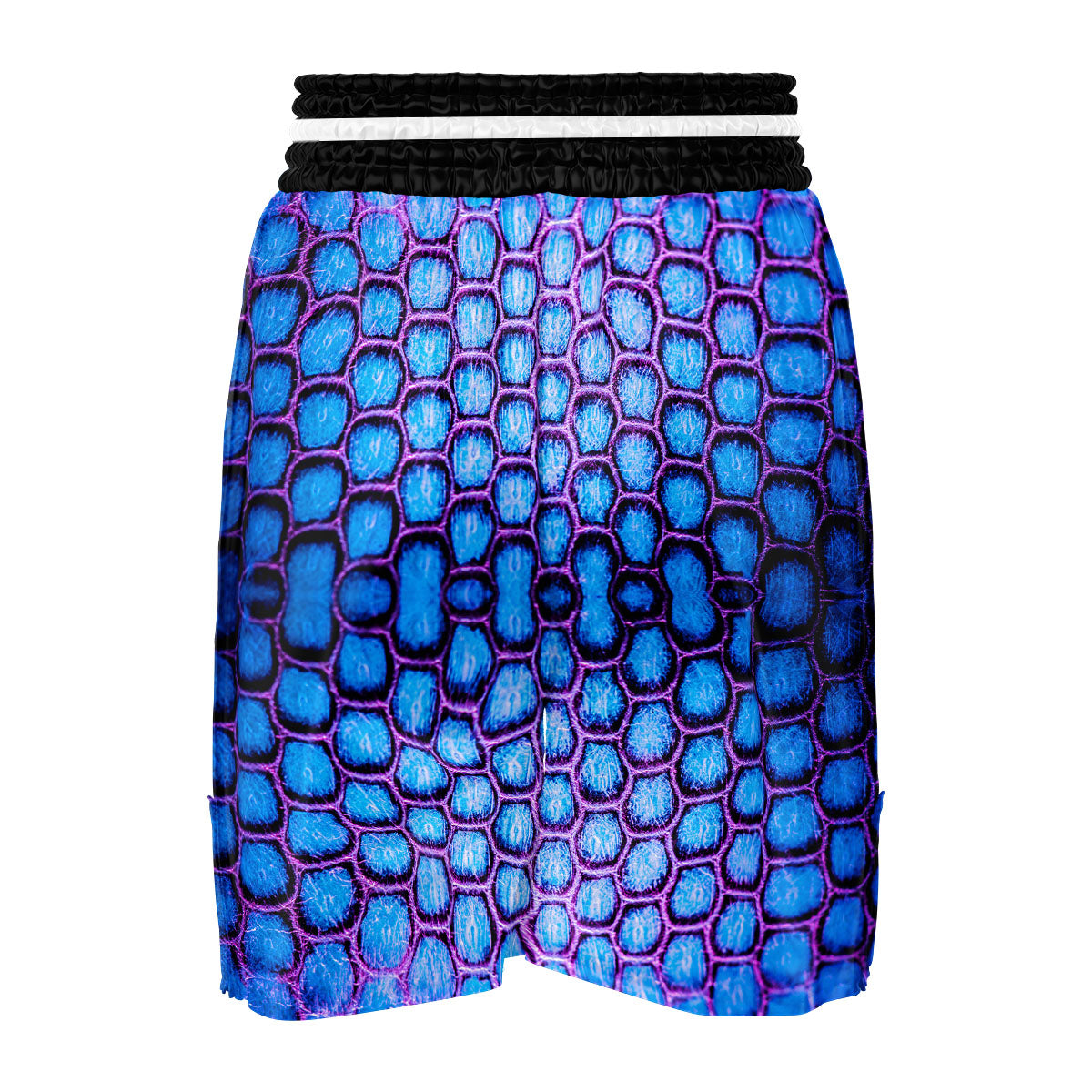 Snakeskin Blue And Purple Print Pattern Boxing Shorts-grizzshop