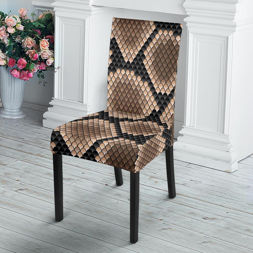 Snakeskin Python Skin Pattern Print Chair Cover-grizzshop