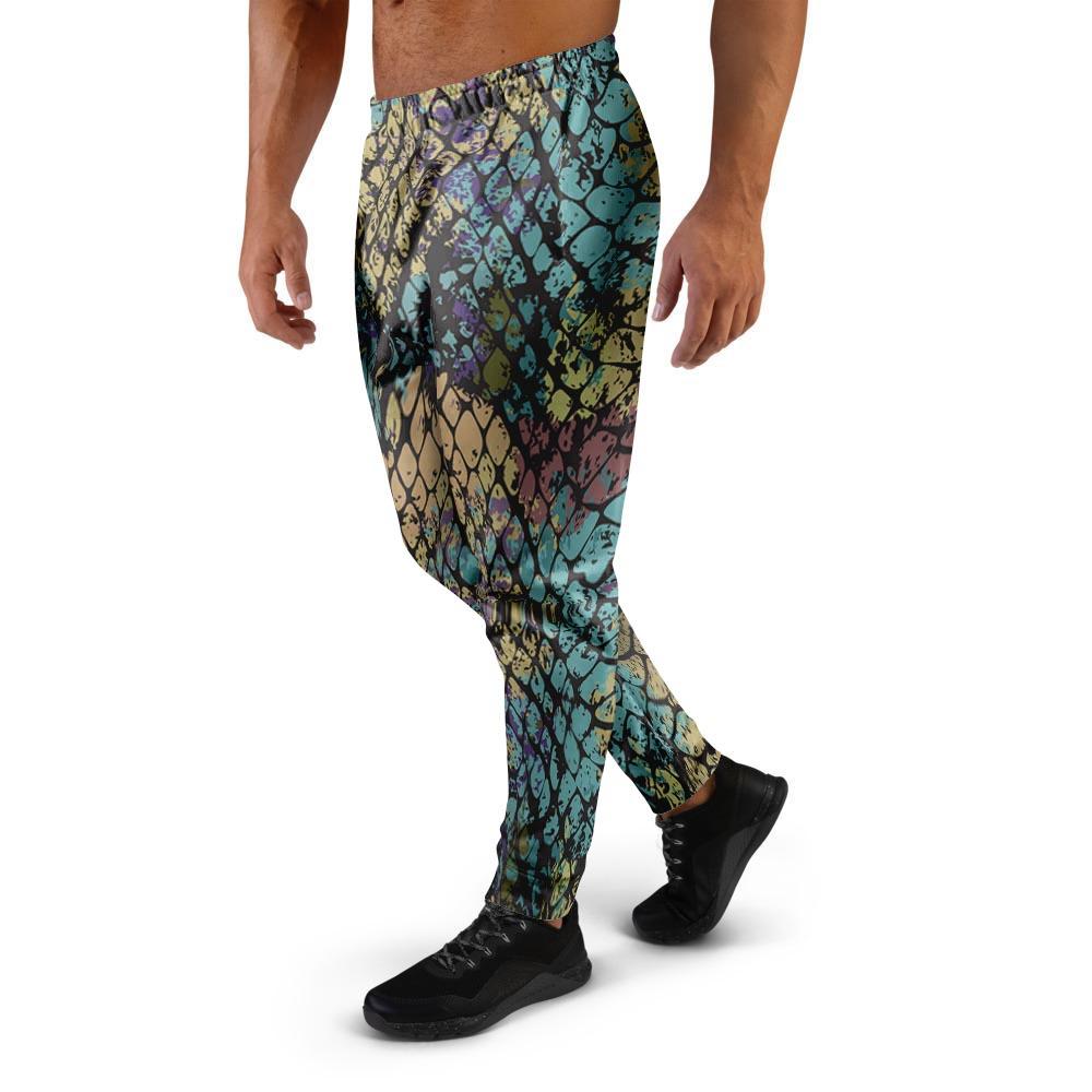 Snakeskin Reptile Men's Joggers-grizzshop