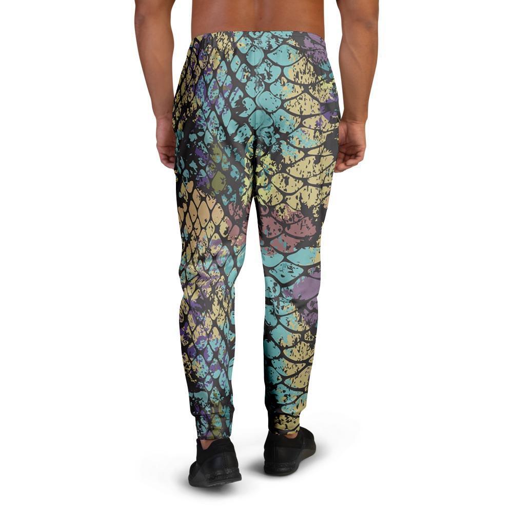 Snakeskin Reptile Men's Joggers-grizzshop