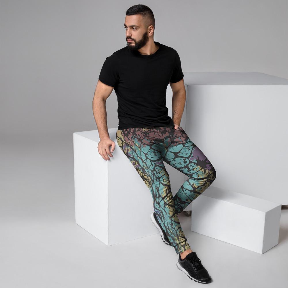 Snakeskin Reptile Men's Joggers-grizzshop