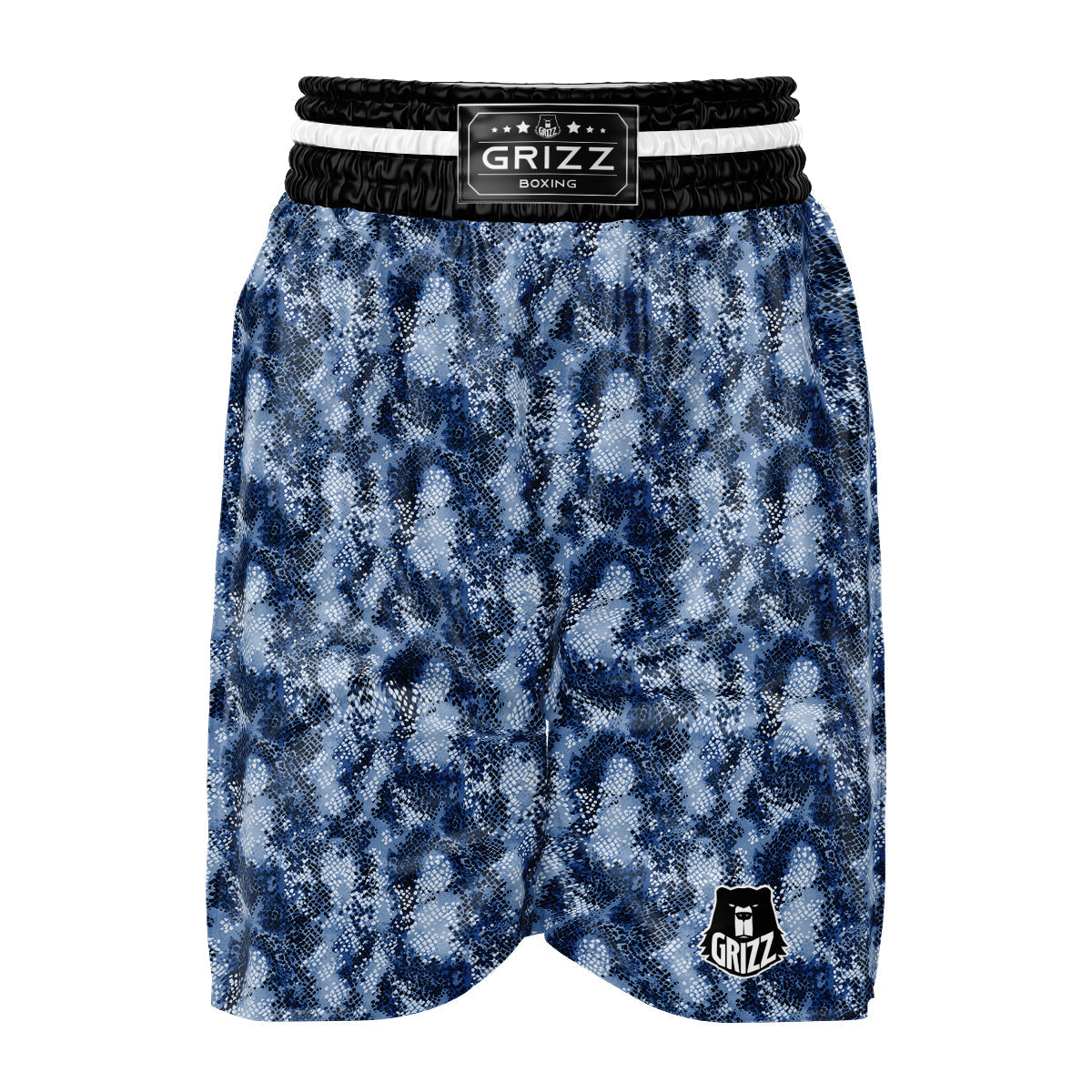 Snakeskin Watercolor Print Pattern Boxing Shorts-grizzshop