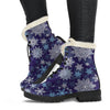 Snowflake Pattern Print Comfy Winter Boots-grizzshop