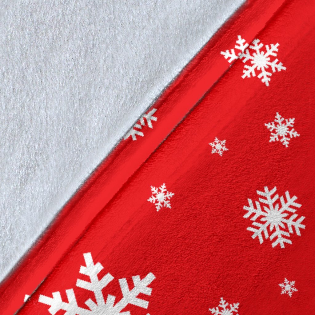 Snowflake Print Pattern Blanket-grizzshop
