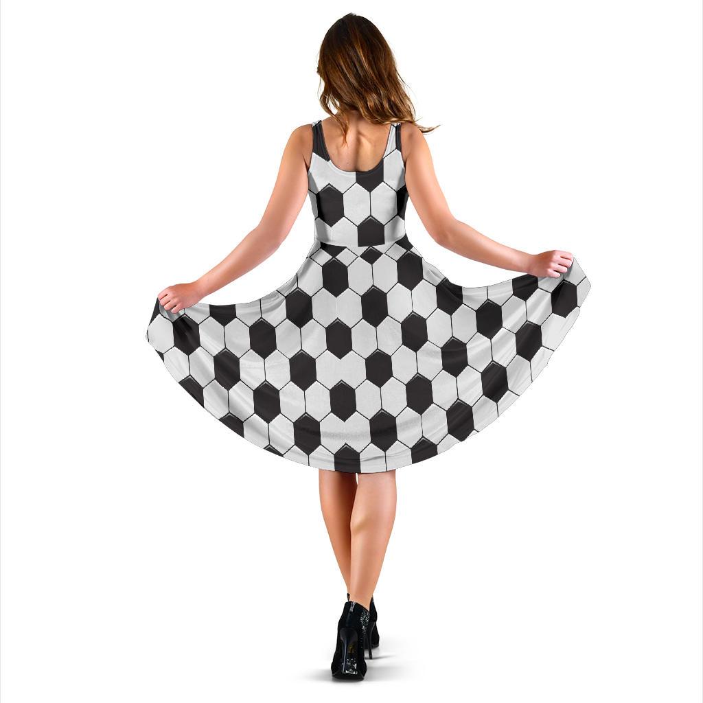 Soccer Print Pattern Dress-grizzshop