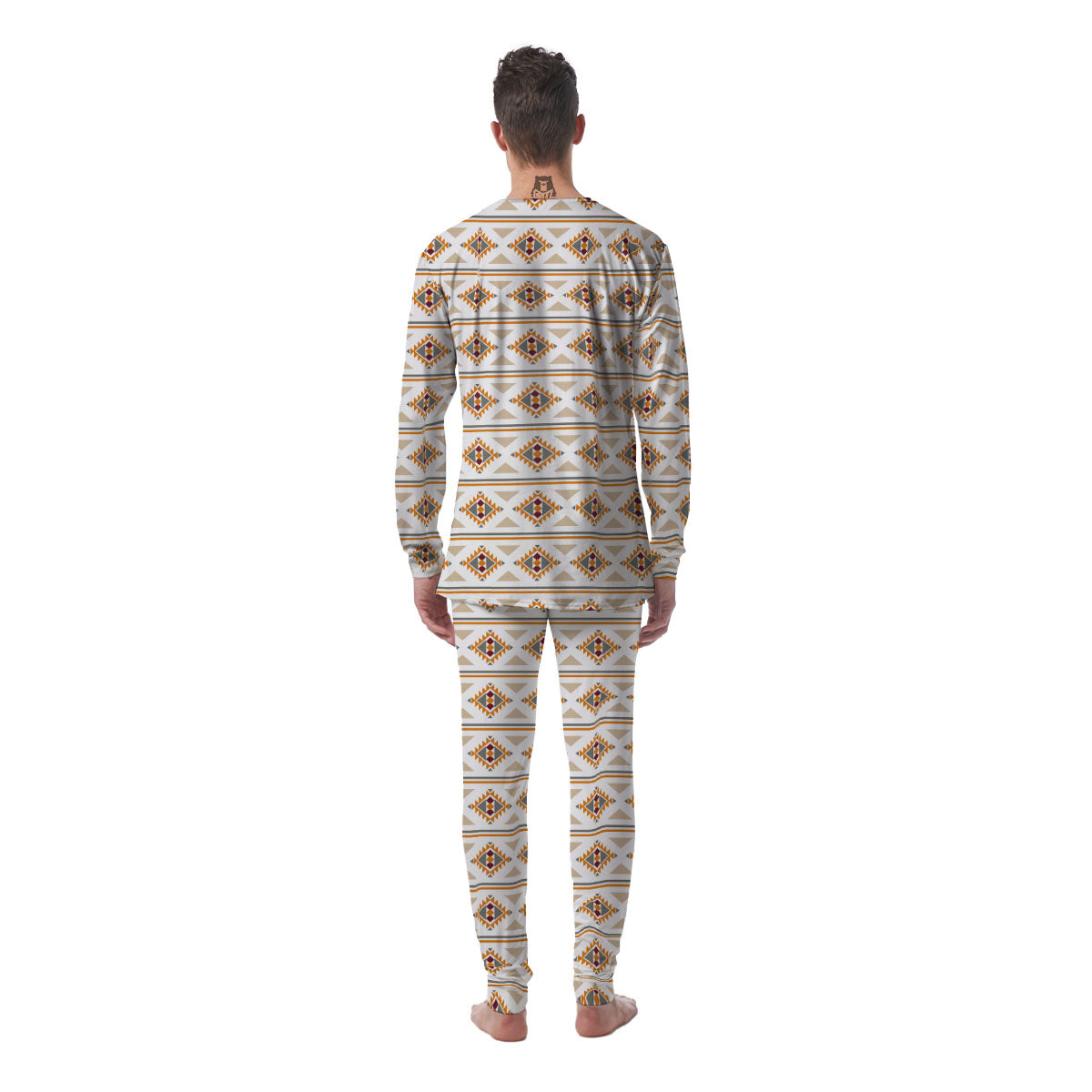 Southwestern Native Print Pattern Men's Pajamas-grizzshop