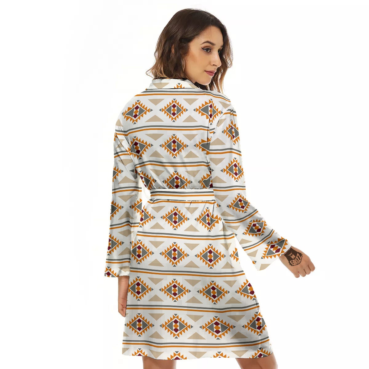 Southwestern Native Print Pattern Women's Robe-grizzshop
