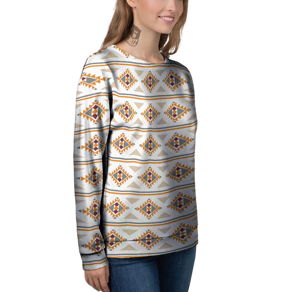 Southwestern Native Print Pattern Women's Sweatshirt-grizzshop