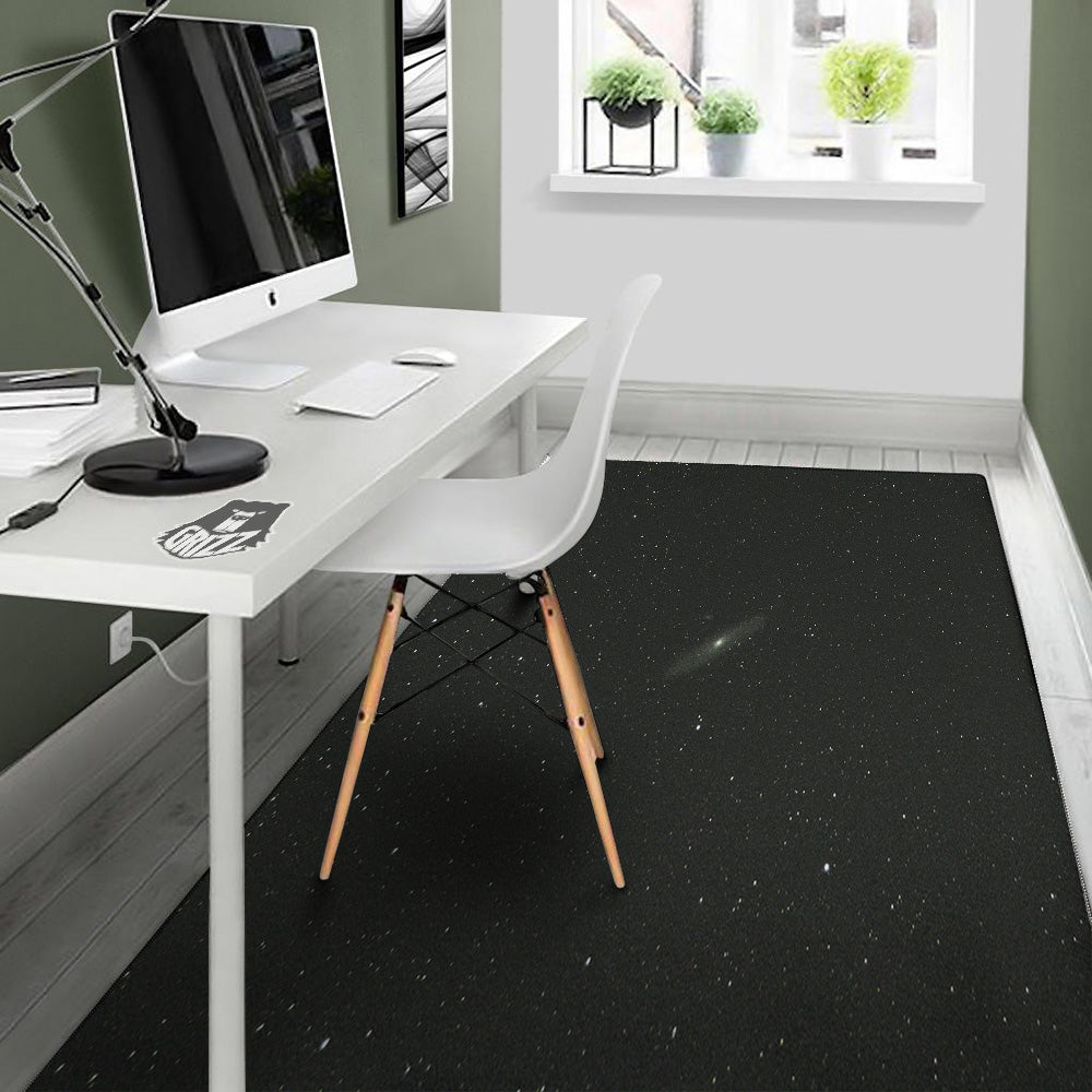 Space Black Print Floor Mat-grizzshop