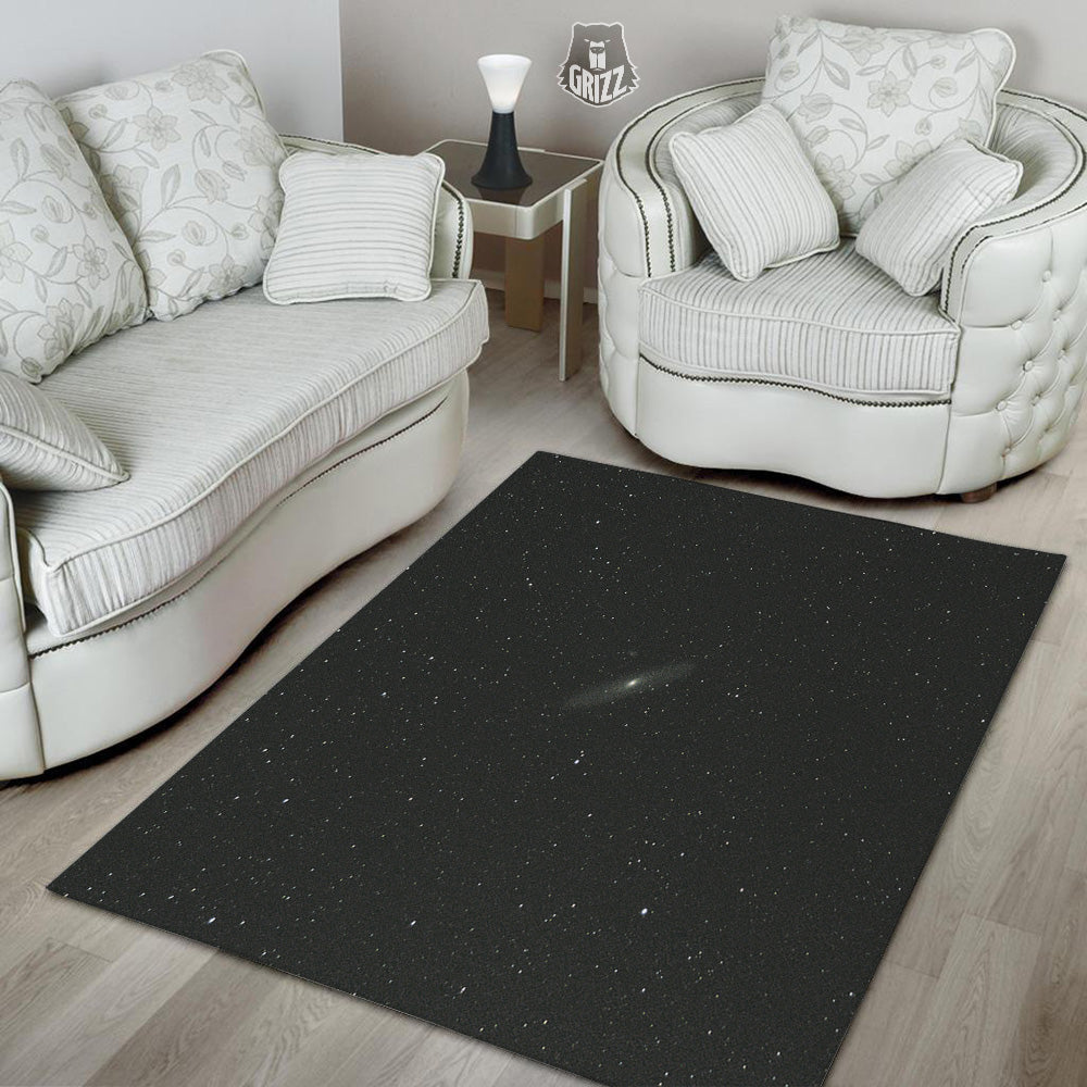Space Black Print Floor Mat-grizzshop